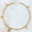 Ankle bracelet GC Calabrote 5.1gr / 24.5cm / Bear TS-Plane-Butterfly-Ladybug 18K Yellow Gold ©