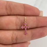 Gothic Cross Pendant 0.6gr / 3/4 in / Yellow Gold 18K %