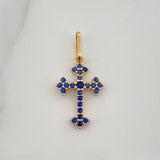 Dije Cruz Gotica 0.6gr / 3/4 in / Oro Amarillo 18K %