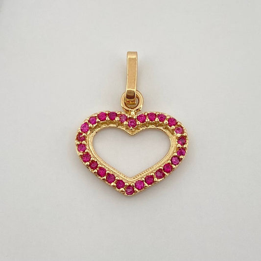 Dije Silueta Corazón 0.8gr / 1 in / Oro Amarillo 18K %