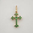 Dije Cruz Gotica 0.6gr / 3/4 in / Oro Amarillo 18K %
