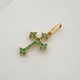 Dije Cruz Gotica 0.6gr / 3/4 in / Oro Amarillo 18K %