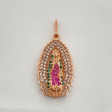 Dije Virgen Guadalupe 3.35gr / 1 1/4 in / Oro Rosa 18K %