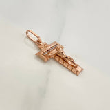 Dije Cruz Señor De Los Milagros 2.1gr / 1 in / Oro Rosa 18K %