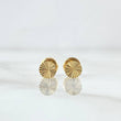 Stud Earrings Circle 0.6gr / Flat Circle 18K Gold