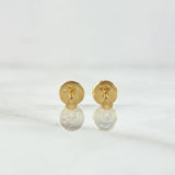 Topos Circulo 0.35gr / 2mm Circulo Plano Oro Amarillo 18K