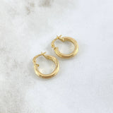 Candongas Jass  1.45gr / 1.5cm / Lisa Oro Amarillo 18K *