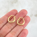 Candongas Jass  1.45gr / 1.5cm / Lisa Oro Amarillo 18K *