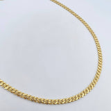 Cadena Cubana Infinito 19.6gr / 60.3cm / 4.9mm Diamantada Oro Amarillo +2 18K $