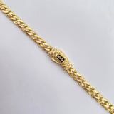 Cadena Cubana Infinito 19.6gr / 60.3cm / 4.9mm Diamantada Oro Amarillo +2 18K $