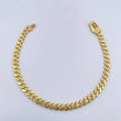 Pulso Cubano Infinito  7.1gr / 20.5cm / 4.9mm Diamantado Oro Amarillo +2 18K $