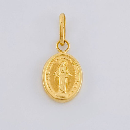 Dije Virgen Milagrosa 0.5 g / 3/4 in Oro Amarillo 18K