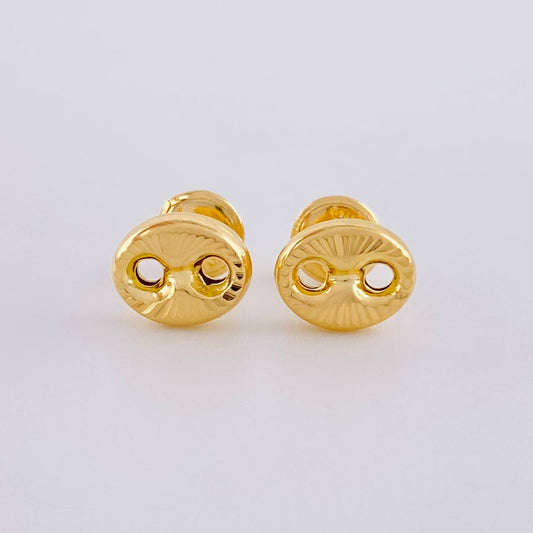 Topos Gc Diamantado 0.75 g / in / 6.55 mm Oro Amarillo 18K