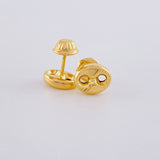 Topos Gc Diamantado 0.75 g / in / 6.55 mm Oro Amarillo 18K