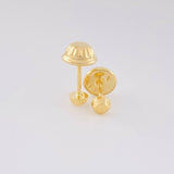 Topos Media Bola Diamantada 0.4g / in / 3mm Oro Amarillo 18K