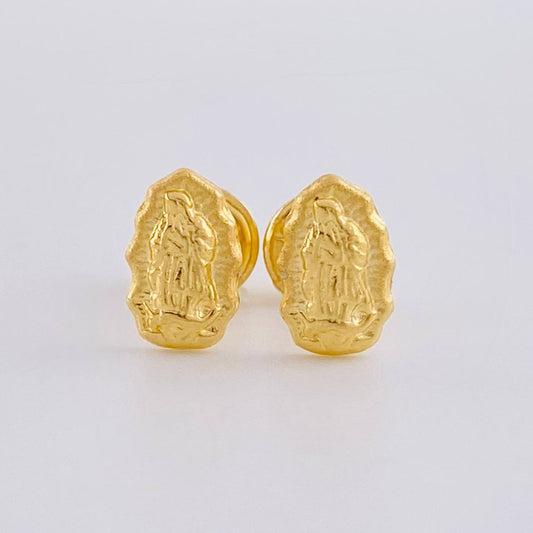 Topos Virgen De Guadalupe 0.6 g / 8.4 mm Oro Amarillo 18K