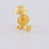 Topos Estrella 0.35 g / in / 3.2 mm Oro Amarillo 18K