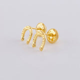 Topos Herradura 0.5 g / in / 6.8 mm Oro Amarillo 18K