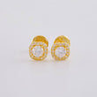 Topos Halo Cuadrado Semicurvo 0.9 g / in / 5.75 mm Oro Amarillo 18K