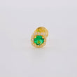 Topo Solitario Halo Cuadrado Semicurvo 0.45 g / in / 5.75 mm Oro Amarillo 18K
