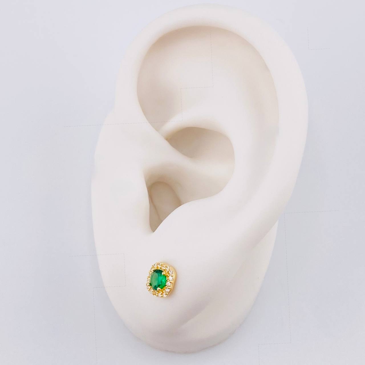 Topos Halo Cuadrado Semicurvo 0.85 g / in / 5.75 mm Oro Amarillo 18K