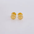 Stud Earrings Corona Tupida 0.65 g / in / 5.55 mm Yellow Gold 18K