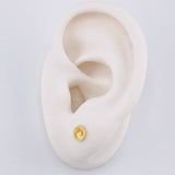 Stud Earrings Corona Tupida 0.65 g / in / 5.55 mm Yellow Gold 18K