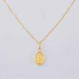 Set Cadena Veneciana + Dije Virgen Milagrosa / 1.25 g / 19 3/4 in Oro Amarillo 18K