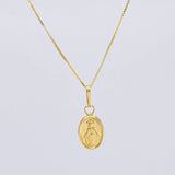 Set Cadena Veneciana + Dije Virgen Milagrosa / 1.25 g / 19 3/4 in Oro Amarillo 18K