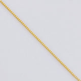 Set Cadena Veneciana + Dije Cruz Lisa Puntas Planas / 1.2 g / 19 3/4 in Oro Amarillo 18K