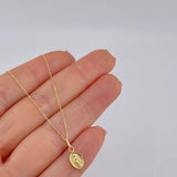Set Cadena Veneciana + Dije Virgen Milagrosa / 1.25 g / 19 3/4 in Oro Amarillo 18K