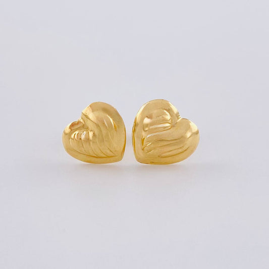 Topos Corazón Sobresalto Lineal 1.05 g / in / 8.6 mm Oro Amarillo 18K
