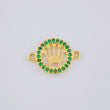 Herraje Circulo Corona 0.7 g / 1/2 in Oro Amarillo 18K