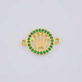 Herraje Circulo Corona 0.7 g / 1/2 in Oro Amarillo 18K