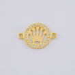 Charm Circle Crown 0.7 g / 1/2 in Yellow Gold 18K