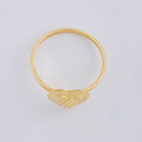 Anillo Corazón Sobresalto Lineal 1.1 g / T6 Oro Amarillo 18K