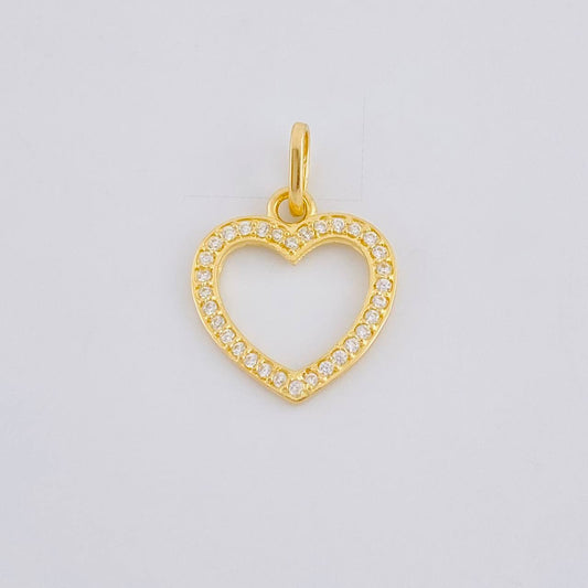 Dije Silueta Corazón 0.95 g / 3/4 in Oro Amarillo 18K