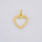 Dije Silueta Corazón 0.95 g / 3/4 in Oro Amarillo 18K