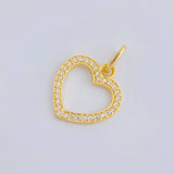 Dije Silueta Corazón 0.95 g / 3/4 in Oro Amarillo 18K