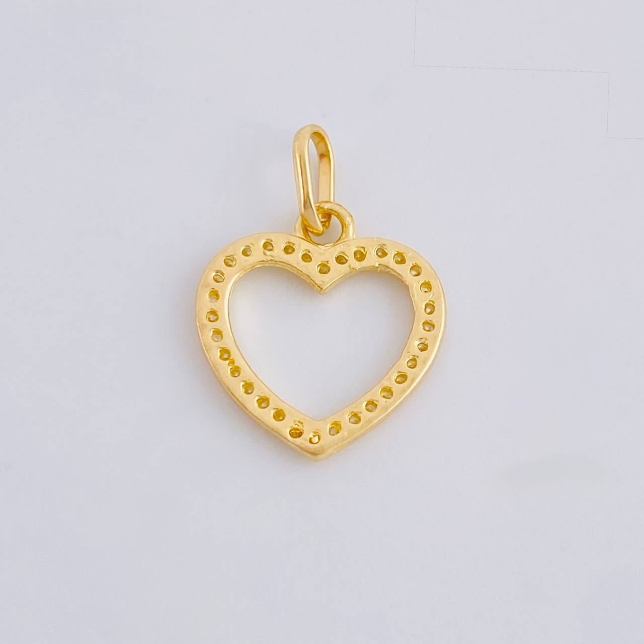 Dije Silueta Corazón 0.95 g / 3/4 in Oro Amarillo 18K
