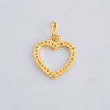 Dije Silueta Corazón 0.95 g / 3/4 in Oro Amarillo 18K