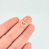 Dije Silueta Corazón 0.6 g / 1/2 in Oro Amarillo 18K