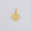 Dije Corazón Tupido 0.7 g / 1/2 in Oro Amarillo 18K