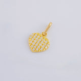 Dije Corazón Túpido 0.65 g / 1/2 in Oro Amarillo 18K
