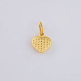 Dije Corazón Túpido 0.65 g / 1/2 in Oro Amarillo 18K