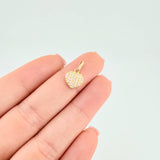Dije Corazón Tupido 0.7 g / 1/2 in Oro Amarillo 18K