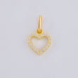 Dije Silueta Corazón 0.6 g / 1/2 in Oro Amarillo 18K