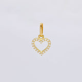 Dije Silueta Corazón 0.6 g / 1/2 in Oro Amarillo 18K