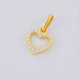 Dije Silueta Corazón 0.6 g / 1/2 in Oro Amarillo 18K