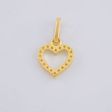 Dije Silueta Corazón 0.6 g / 1/2 in Oro Amarillo 18K